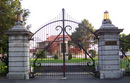 wrought iron gates to a Scarsdale mansion